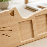 Feline Picture Frame Rotating Tail Feline Photo Frame for Office