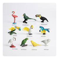 10 Pieces Hand-Painted Animal Figurines High Quality Plastic Animal Figures Miniature Forest Creature Figurines Sturdy for Collectors, Kids, Classroom