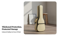 Ukulele Backpack Thick Padding Padded Ukulele Backpack 4-String Guitar Bag Adjustable Straps Musical Instrument Accessory