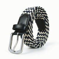 Braided Elastic Belt Casual Waistband Flexible for Daily Wear, Travel, Commuters