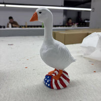 跨境新品American White Goose美国大白鹅摆件树脂工艺品装饰品
