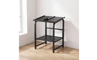 Slanted Dumbbell and Kettlebell Storage Rack Freestanding Dumbbell and Kettlebell Rack Versatile Space-Saving for Fitness Enthusiasts
