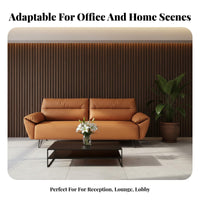 3 Pieces professional Executive Design Piece Reception Set Professional Look Multi-Piece Couch Arrangement hardwood Wood Frame business-grade Furnishing Sturdy Construction for Office Managers, Company professionals, Business Owners, Waiting Room