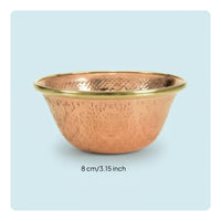 7 Pieces Water Offering Bowl Embossed Floral Pattern Buddhist Offering Bowl