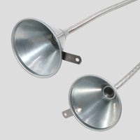 Metal Gooseneck Funnel Heavy Duty Funnel with Screen Spill-Resistant for Vehicle Owners, Automotive Maintenance, Garage