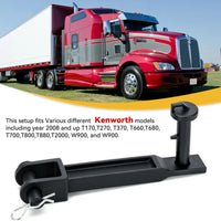 A20-6014 Single Tow Hook with Pull Pin Frame Pin for Peterbilt/Kenworth Truck Accessory