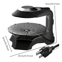 Indoor Grill with Rotating Plate Countertop Electric Indoor Grill Tabletop for Kitchen