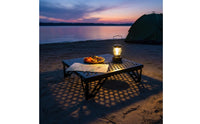 Folding Camp Table Foldable Iron Folding Table Compact Furniture for  , Simplifiers, Hiking, Picnics, Outdoor