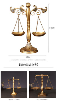 复古天平秤摆件律师事务所公证处专用摆设公平正义象征桌面装饰品