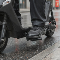 Textured Foot Pegs with Mounting Hardware Electric Electric Bicycle Footrest Non-Slip Folding Footrest Compact for Commuters, Cyclists, Commuting