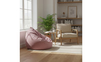 Soft Bean Bag Sofa cover Unfilled Bean-Filled Seat Cover with Carry Loop Corduroy Slouchy Chair Slipcover for Students, Reading Corner, Dorm Room