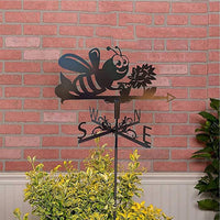 Bee Roof Weather Vane Iron Craft Wind Outdoor