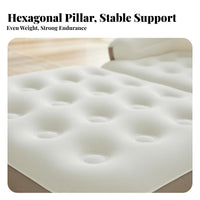 Inflatable Pad with Pump additional Thick Inflatable Lounger with Pillow for Campers