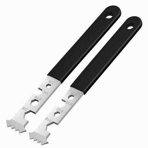 2 Pieces Paver Removal Tool Slim-Profile Brick Remover Serrated for Patio Repair