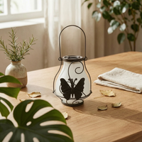 Solar Butterfly Lantern Waterproof Outdoor Lighting Easy to Use for Fence