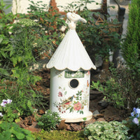 Birdhouse Ornament Rustic Garden Decor Sturdy for Patio, Courtyard