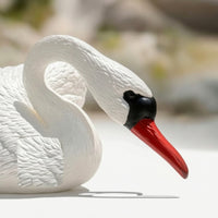 Realistic Floating Swan Lifelike Swan Decoy Weatherproof Pond Decoration Sturdy for Gardeners, Patio