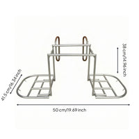 Motorcycle Rear Cargo Rack Stable Rear Cargo Rack Silver for Motorcyclists