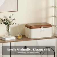 Lidded container with viewing panel Space-Saving Household Storage polished Edges for Bedroom