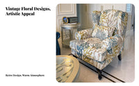 Curved Side Armchair Chair Highrear Design Upholstered Curved Side Armchair Armchair US Rural and Type Sturdy Wood Frame