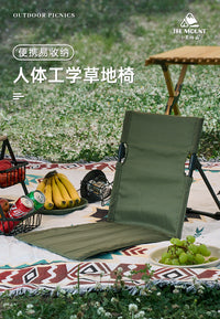 户外折叠椅草地椅沙滩椅铝合金支撑杆草坪椅露营便携懒人钓鱼椅子