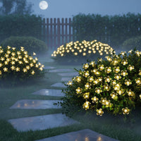 Solar Flower String Light Decorative Outdoor Lighting Long Lasting for Garden