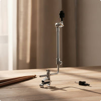 Bass Drum Clamp Compact Drum Mounting Clamp Metal Hardware for Drummers, Percussionists