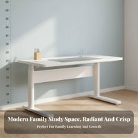 Adjustable child's Study Station Ergonomic Design Writing Table Tiltable Desktop Pull-Retractable Drawer for Children