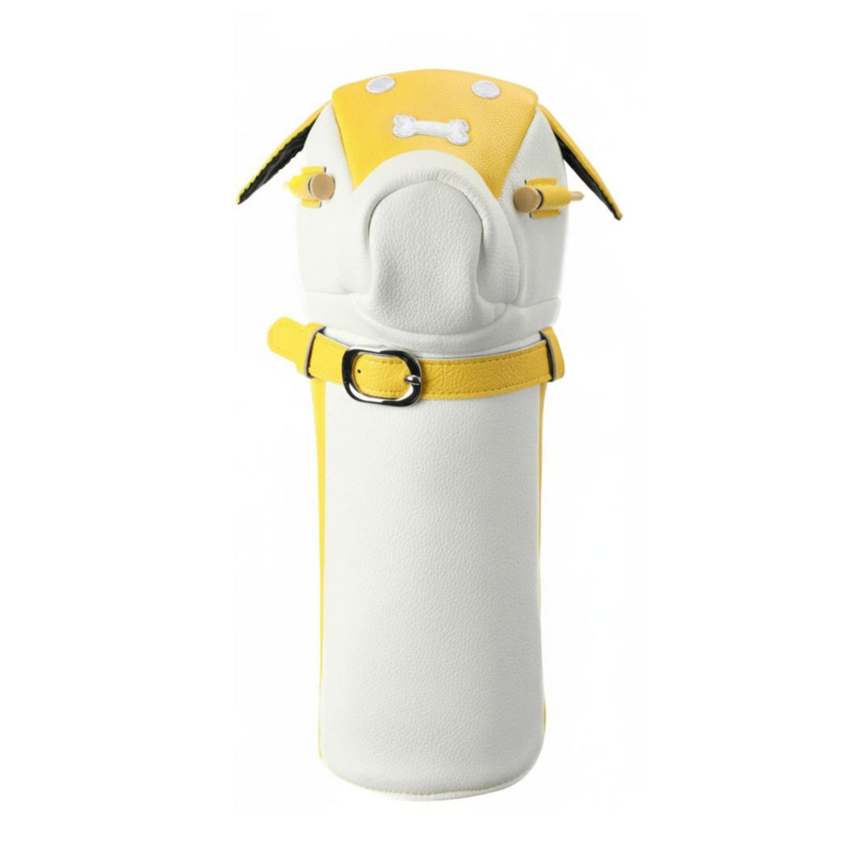Dog Driver Headcover Wear-Resistant Puppy Golf Club Cover Soft Inner Lining PU Leather Driver Cover