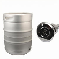50L Beer Keg Handhold Openings Stainless Steel Keg Silver Drink Storage
