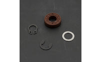 4 Pieces Oil Seal with Clips Nitrile Rubber Shaft Seal Kit Galvanized Retaining Clip Set for Mechanics