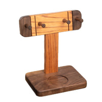 Espresso Portafilter Display Stand Solid Wood Vertical Storage Rack 51-58mm