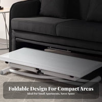 Transformable Coffee Table Space-Saving Household Furniture Two-in-a singleUse Height-Adjustable for Families, Students
