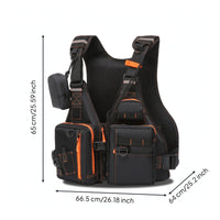 Buoyancy Vest with Whistle Adjustable Utility Vest  Breathable Personal Flotation Device for Anglers, Fishing