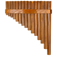 Bamboo Panpipes with Bag Curved Panpipes Wind Instrument for Students