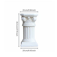 Roman Column Pedestal Weather Resistant Decorative Column Statue Base for Patio