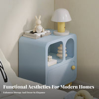 C-Shaped Side Table Movable C-Shaped End Table Minimalist design for Small Spaces