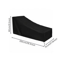 Reclining Lounge Cover Heavy Duty Patio Chair Cover with Drawstring Four Season for Homeowners, Poolside, Garden