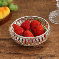 Metal Fruit Plate Shallow Openwork Fruit Bowl Multi-Purpose