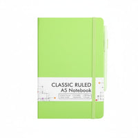 Writing Notebook Ribbon Bookmarks Lined Journal with Inner Pocket