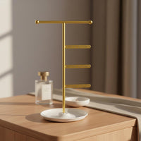 Jewelry Stand Trods Tabletop Jewelry Organizer Stand Minimalist Necklace Holder with Base for Countertop