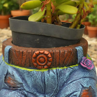Jeans Planter Creative Resin Flower Pot Decorative for Balcony