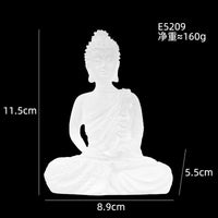 Transparent Resin Buddha Figurine for Home Decor