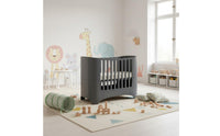 Grows with Child Multifunctional Baby Bed Rounded Corners Convertible Baby Crib Modern Toddler Bed for Newborns