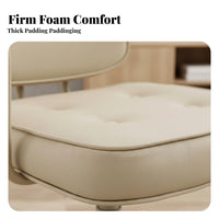 Retro Design Rolling Armchair Comfortable Computer Chair 360-Degree Swivel Office Furniture Adjustable Height for Students, Gamers, Study Room, Bedroom