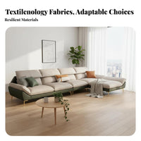 corner sofad Three-Seater Sofa Latex Filling 3-Seater sectional Couch with Ottoman Modern furniture design Room Furniture for Families, Office Workers, Studio