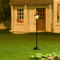 Miniature Lamp with Battery LED Dollhouse Street Lamp Convenient