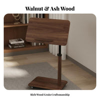 Tilting C-Shaped End Table Adjustable Height Indoor Furniture 360-Degree rotate Multi-Purpose for Students, Living Room, Bedroom