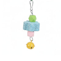 Beak Grinding Parrot Gnaw Toy Mental Stimulation Hanging Gnaw Toy Natural Material Pet Supplies Interactive Play for Parrots, Budgies, Lovebirds, Enclosure