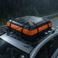 Car Rooftop Luggage Bag Zipper Closure Waterproof Roof Storage Bag Hook and Loop Fastening Weatherproof Cargo Carrier